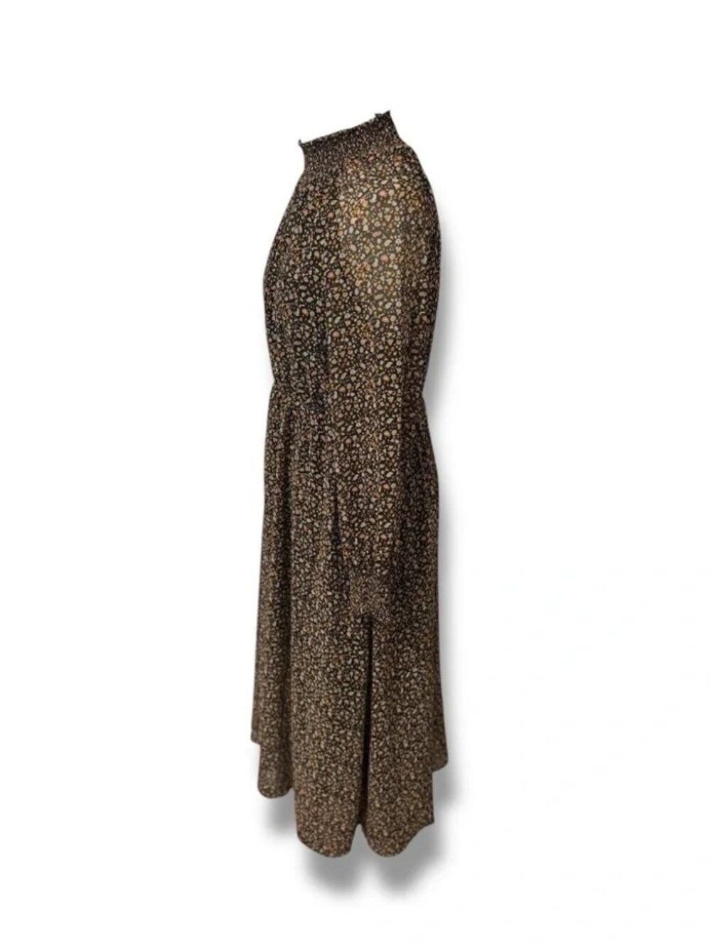 MADEWELL (Re)sourced Georgette Smocked-Neck Midi Dress in Folktale Paisley - Picture 5 of 9
